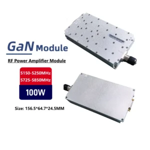 100W 5.2G 5.8G GaN Jammer RF Power Amplifier Module Anti Lora FPV Drone System Module Signal Amplifier Module  UAV Counter